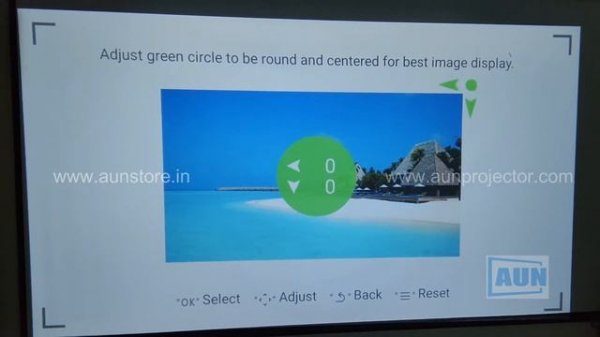 AUN ET50S Projector 6000 Lumens WiFi Bluetooth Android Apps Miracast 6D Keystone Electronic Focus