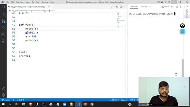 ?♂️ global keyword & globals() function and its uses in Python | Python By Surendra смотреть онлайн