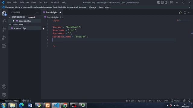 Cara Mengkoneksikan PHP ke Database MySQL смотреть онлайн