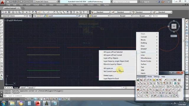 Cad Tools Tutorial-04 Layer options Auto cad layer смотреть онлайн