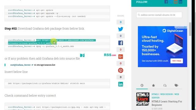 Install Zabbix Grafana Same Server On Ubuntu 16.04 смотреть онлайн