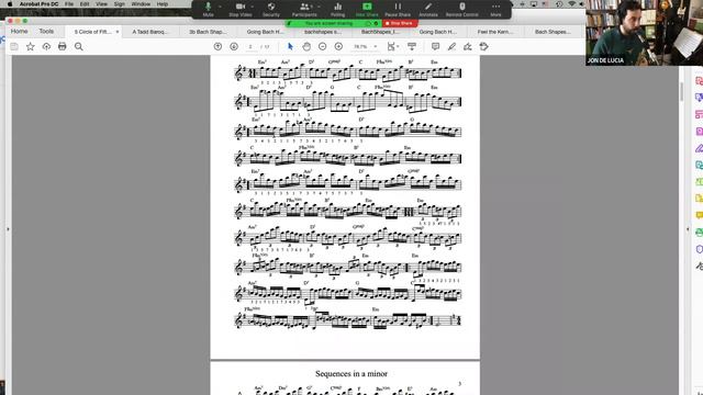 Jazz Ideas 19 - Writing Jazz Lines With Bach From Jazz Workshop II Feb. 25, 2021