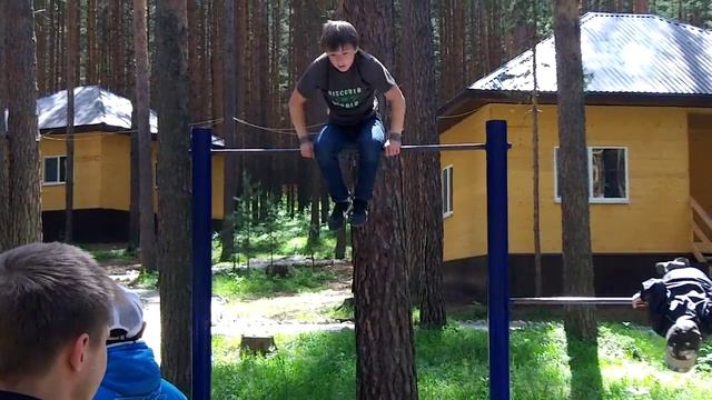 Выполнение гимнастических элементов на турнике смотреть онлайн