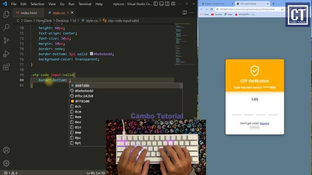 OTP Verification Form Validating Design JavaScript HTML CSS - No Talking смотреть онлайн