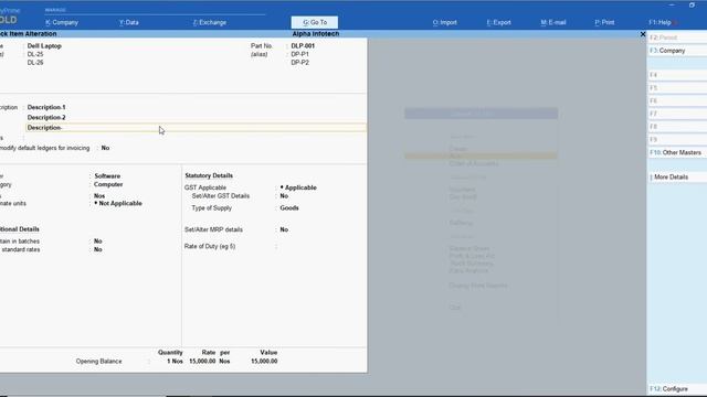 Tally Add On : Multiline Item Description in Stock Item Master in Tally Prime Software смотреть онлайн