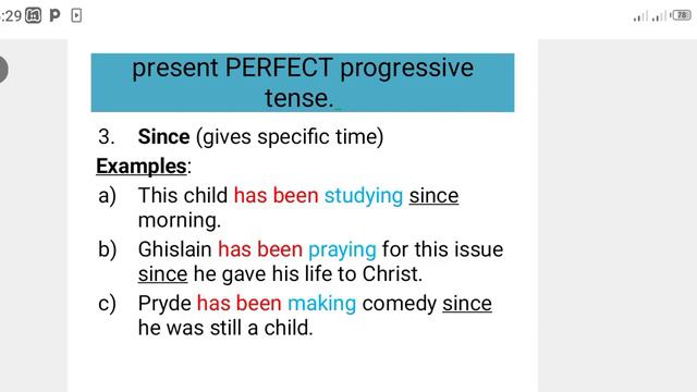 Les Indicateurs du Present Perfect Progressive Tense 3/5 смотреть онлайн