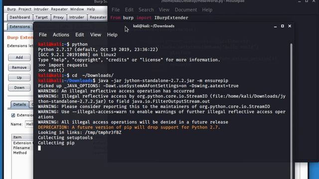 Burp Extender Jython 101 - 3 - Load additional python modules in Burp Extender for Jython смотреть онлайн