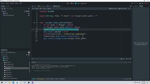 Pixel Platformer Tutorial / Code Along P16 (Level Transitions) - Godot Engine смотреть онлайн