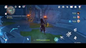 Позвоните в колокола по обе стороны от руин Геншин