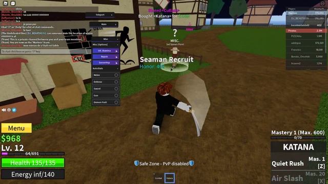 Roblox Blox Fruits script pastebin AUTOFARM,TP, INF STAMINA смотреть онлайн