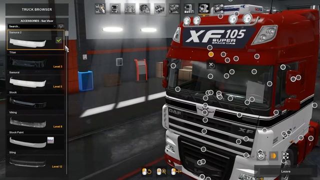ETS2 (1.36) | DAF XF 105 by vad&k v6.10 - review смотреть онлайн