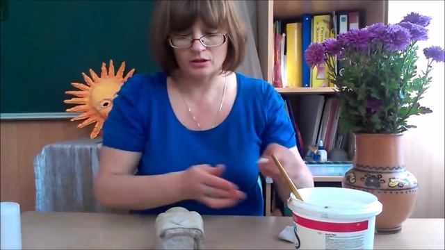 Папье-маше. Мастер-класс Татьяны Молодой "Веревочная вазочка" смотреть онлайн