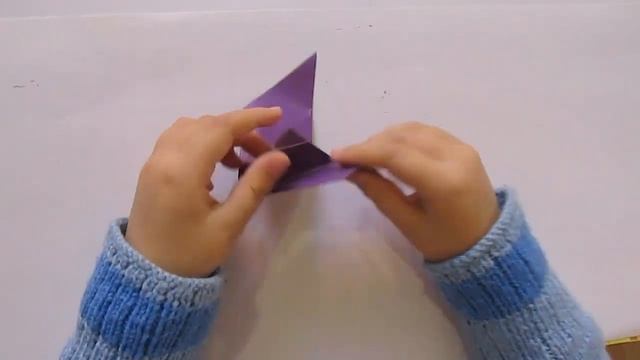 Как сделать оригами летучую мышь,подробный мастер класс для маленьких детей. Оригами для малышей. смотреть онлайн