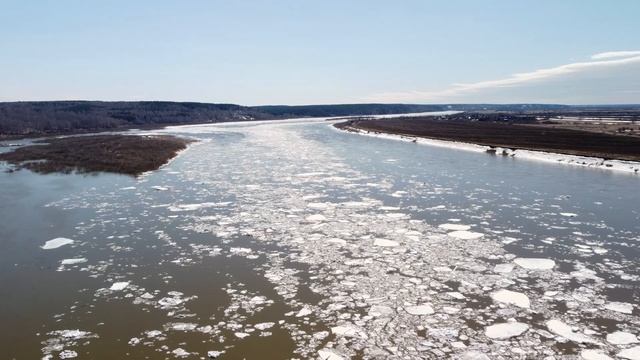 Ледоход в Томске 2023 | Ледоход на Томи смотреть онлайн