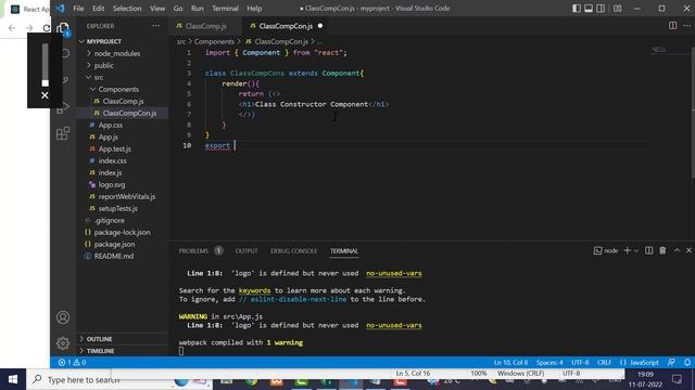React Constructor Component In Hindi смотреть онлайн