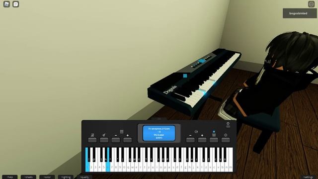Megalovania on Roblox piano but it's transpose -3 смотреть онлайн