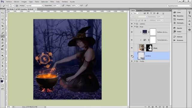 Hechicera Photoshop Tutorial смотреть онлайн