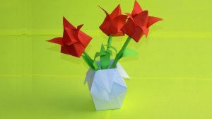 Как сделать вазу из бумаги своими руками