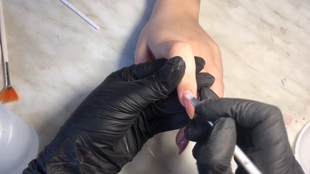 Стемпинг, коррекция и выравнивание ногтей базой смотреть онлайн