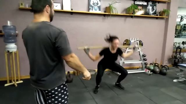 Приседания на разы + статика/Squatting at times + statics. смотреть онлайн