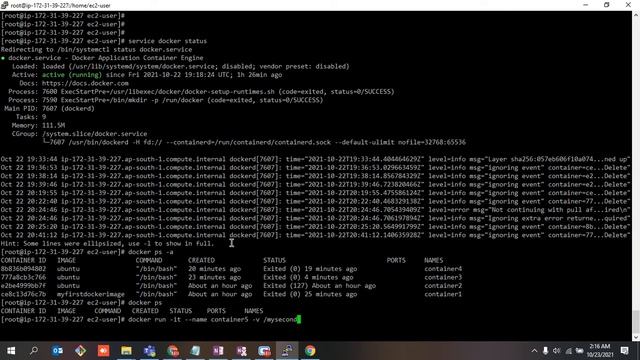 Lecture 12 Sharing volumes from one container to another container by JUST using SIMPLE command. смотреть онлайн