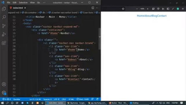 navbar main menu | html | css | bootstrap | bangla смотреть онлайн