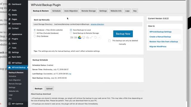 Free Remote Backup for WordPress with WPVivid Backup смотреть онлайн