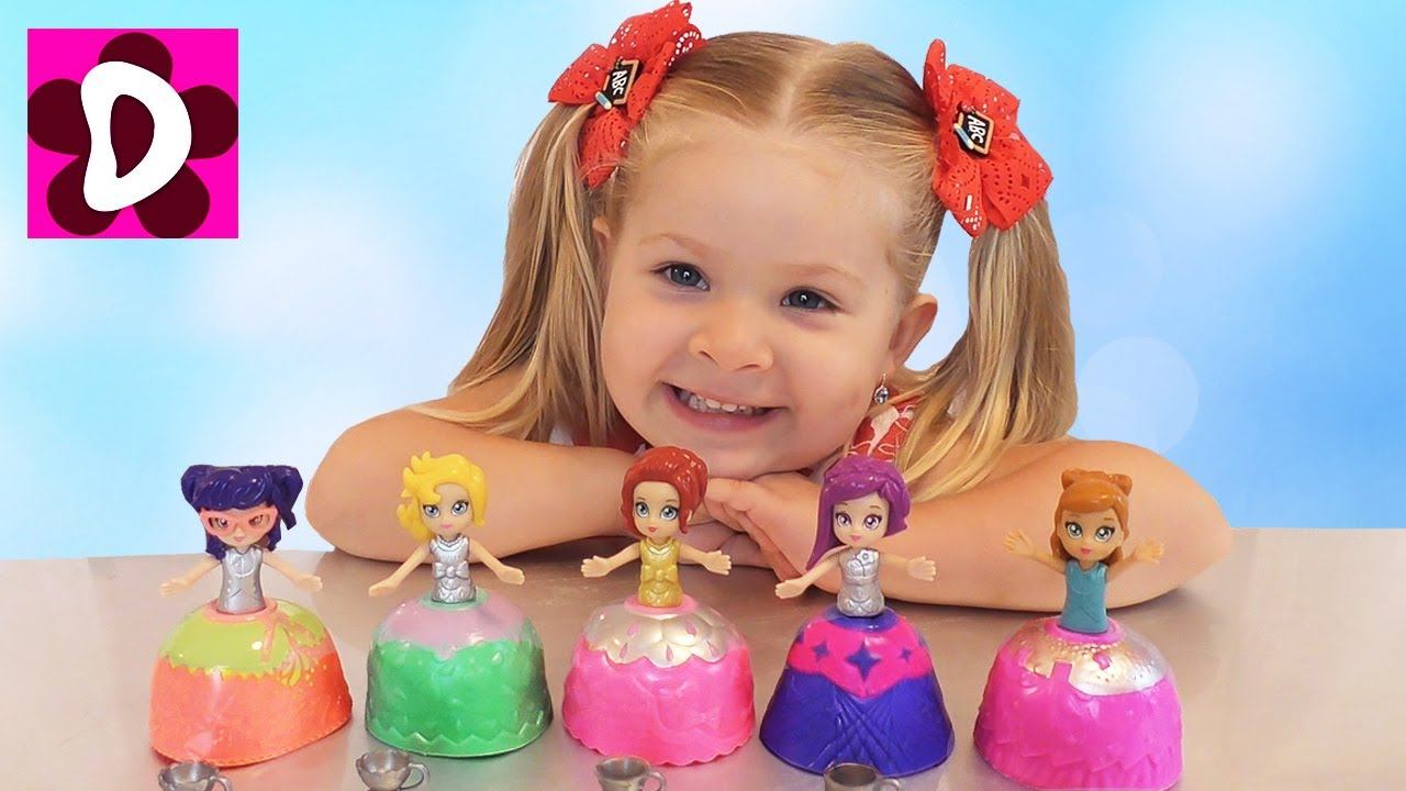 Cupcake surprise toys Cuppatinis dolls for children nursery rhymes songs смотреть онлайн