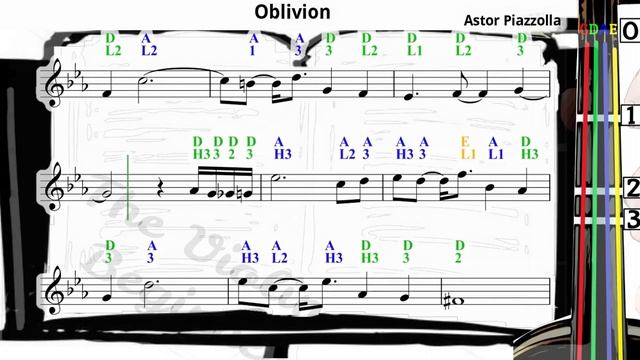 Oblivion | Astor Piazzolla | Violin SHEET MUSIC [With Fingerings] [Level 4] смотреть онлайн