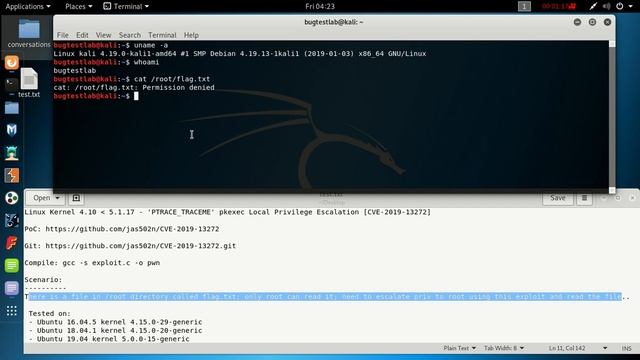 CVE-2019-13272 Exploit PoC | Linux Kernel 4.10 - 5.1.17 Exploit | Privilege Escalation смотреть онлайн