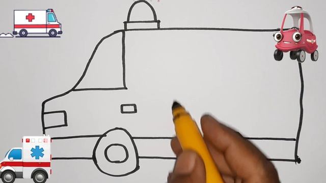 Bolalar uchun mashina rasm chizish Drawing ambulance for children | Рисование скоройпомощи для дете смотреть онлайн