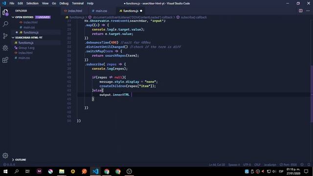 Build a Reactive Search Bar using HTML. CSS, JS & RxJs #2 ( Javascript, Github API & RxJs ) смотреть онлайн
