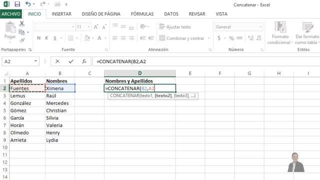 Función CONCATENAR | Excel 2013 Curso Avanzado #14 смотреть онлайн