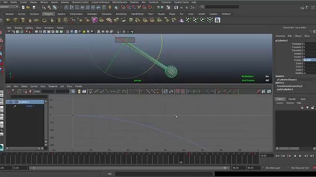 AnimationTutor: Анимация маятника (Вводный курс по 3D анимации) смотреть онлайн