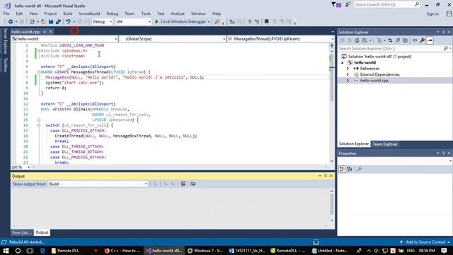 Dll Injection to Notepad open another program смотреть онлайн