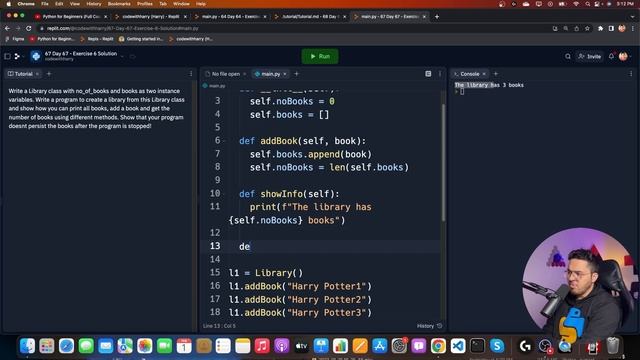 Exercise 6 Solution - Library Management Software in Python | Python Tutorial - Day #67 смотреть онлайн