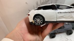 Краш тест Tesla model s p100d Варпача, проверка на прочность из пластилина