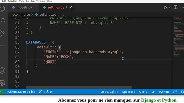 Apprendre Django| Comment connecter MySQL a Django |#30 formation Django-python смотреть онлайн