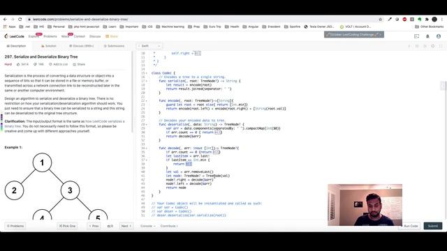 297. Serialize and Deserialize Binary Tree - Swift смотреть онлайн