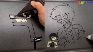 Drawing Alphabet Lore Human(A-Z...), pancake art challenge, (FNF Music), abcdefghijklmnopqrstuvwxyz