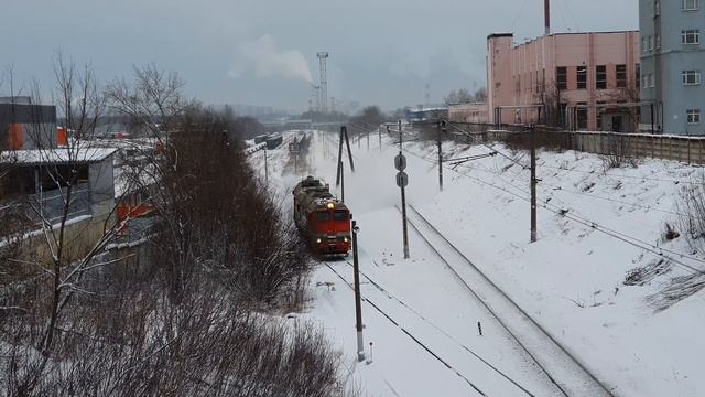 работа ПутеОбдувачной машины (ПОМа) на станции Чертаново с 2М62У-0045 смотреть онлайн