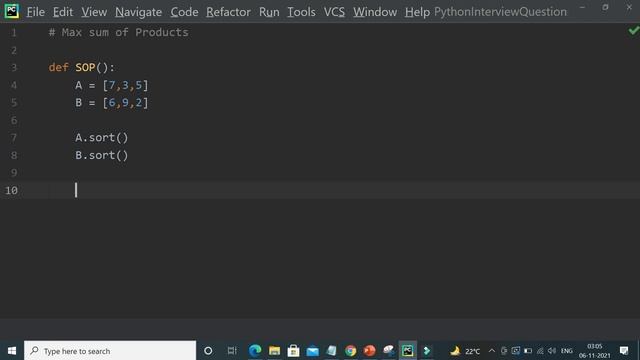 Maximum Sum Of Products in தமிழ் | Coding Interview questions | Python | Tamil | An IT Professional смотреть онлайн