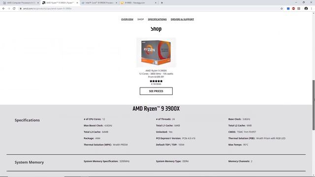 i9 9900k vs AMD 3900x for 3D смотреть онлайн