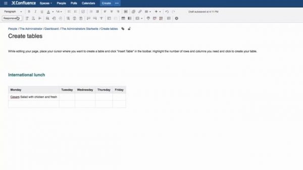 Edit Tables And Column Widths - Learn Atlassian Confluence #11