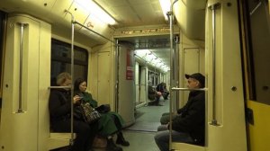 Поездка на метро на поезде Русич , участок Тропарёво - Саларьево