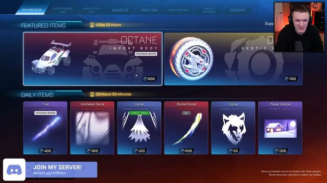 BUYING THE *WHITE OCTANE* IN THE ROCKET LEAGUE ITEM SHOP! смотреть онлайн