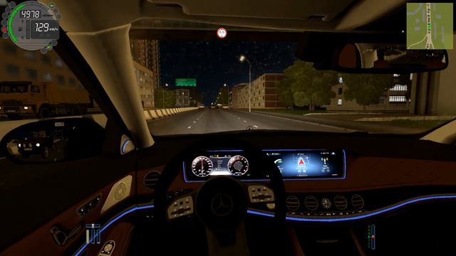 ШАШКИ НА MERCEDES S63 AMG W222 CITY CAR DRIVING смотреть онлайн