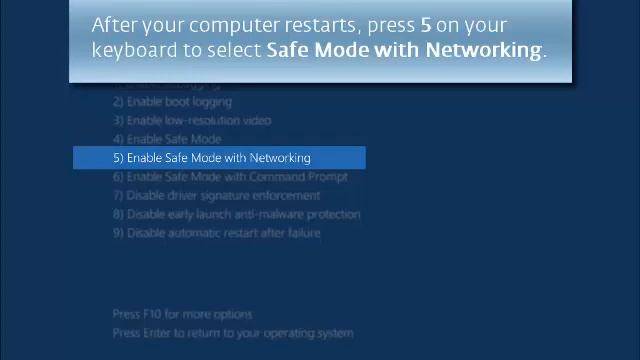 Start Windows 10 in Safe Mode смотреть онлайн