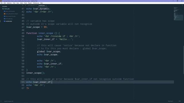 Learn PHP - Part 5 | Variables смотреть онлайн