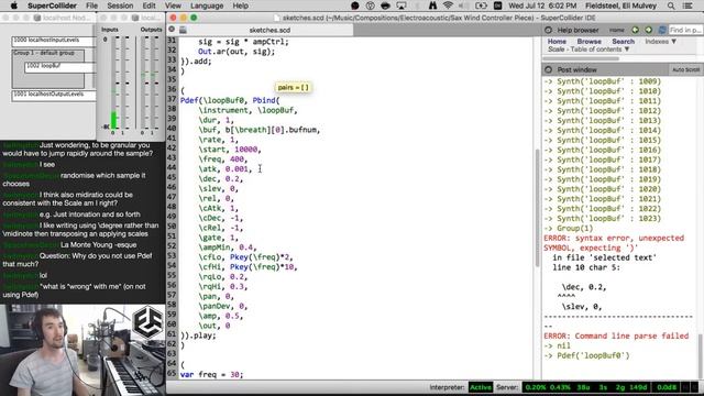 SuperCollider Live Stream 2017.07.12 Processing Baritone Sax Samples смотреть онлайн